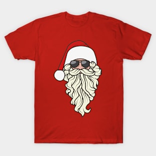 Santa Claus Wearing Sun Glassses T-Shirt